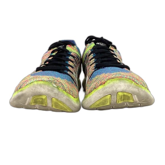 Nike Free RN Flyknit-Women's 8/Men's 6.5 -Rainbow Knit Running Shoes- 831070-102 - Picture 2 of 10